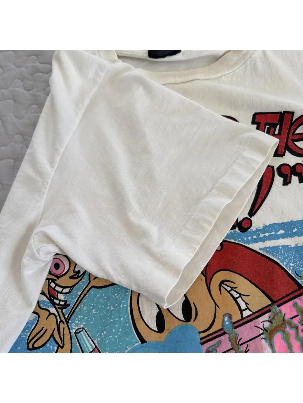 Ren and Stimpy T Shirt Vintage 1992 Single Stitch Men's XL MTV Nicktoons Changes - Picture 8 of 14